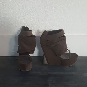 Dark Chocolate Strapped Fahrenheit Booties